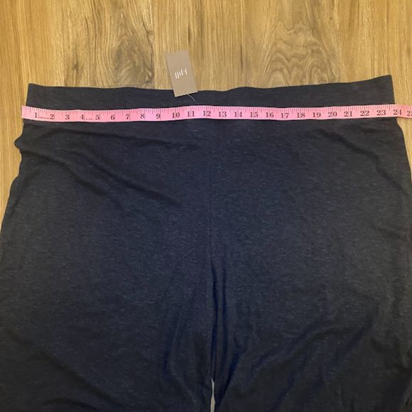 NWT PureJill Woman's Easy Knit Crop-Wide Leg Linen Blend Pants Stretch 4X - Picture 2 of 5